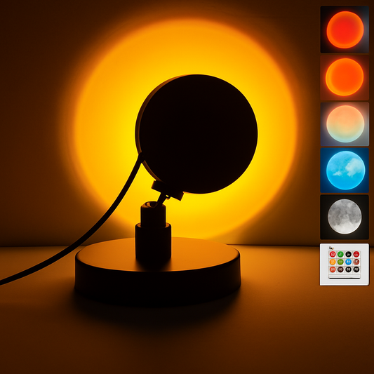 Helios Sunset Lamp – Ambient Room Glow Projector☀️