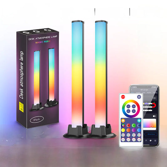 RGB Atmosphere Tower Duo – Smart LED Desk/Room Accent Lights 🌈