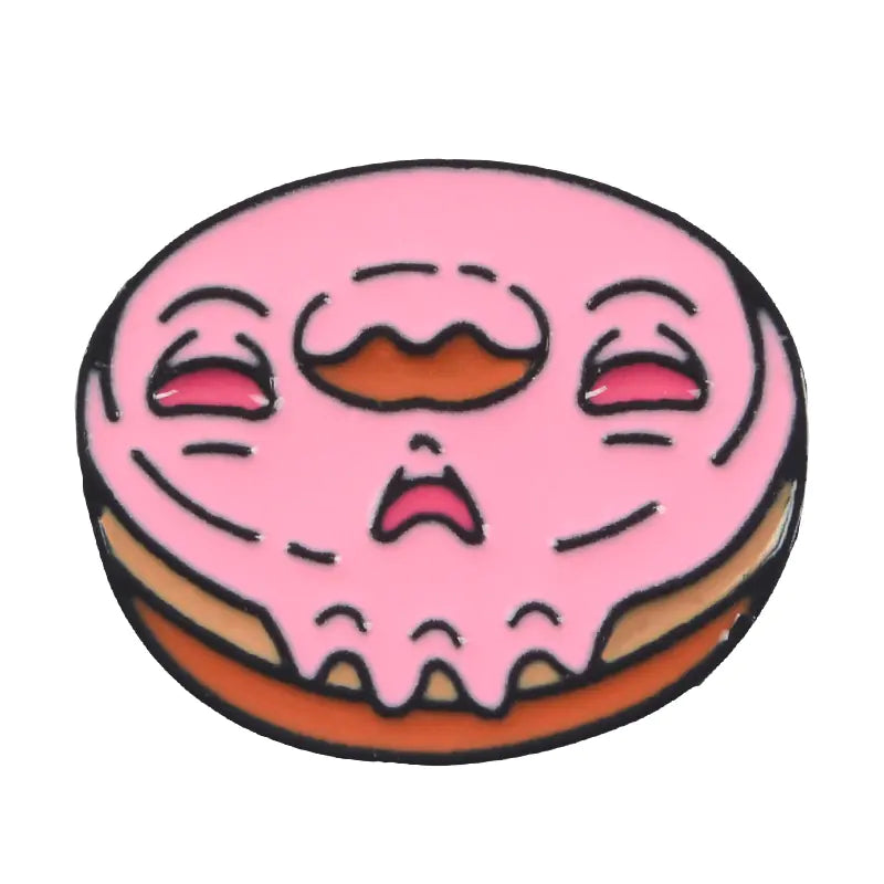 Spooky Snack Enamel Badges – Halloween Food Pins 🎃